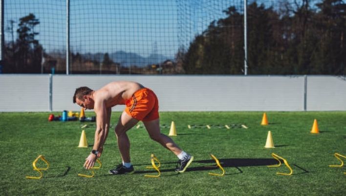 Agility Ladder and 4 Cone Drills For Workout Ladder Exercises Training Program